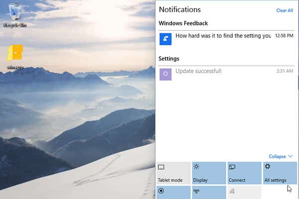 Notification Windows 10 home Notification Windows 10 home