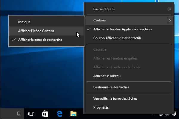 Une barre de tâches multifonction et un assistant virtuel Une barre de tâches multifonction et un assistant virtuel