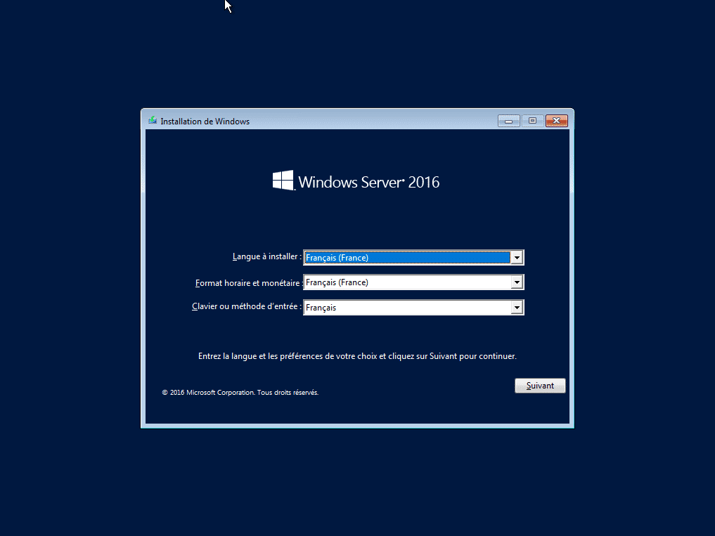 installation de Windows server 2016 sans interface graphique installation de Windows server 2016 sans interface graphique