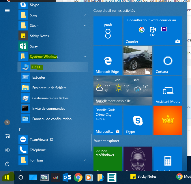 1 - Comment savoir ma version de windows Comment savoir ma version de windows