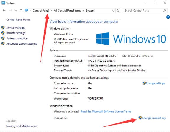 Activer Windows Activer Windows