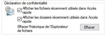 5 - Vider fichier recents sur Windows 10 5 - Vider fichier recents sur Windows 10