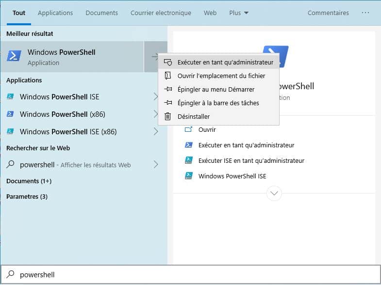 Comment ouvrir powershell Comment ouvrir powershell