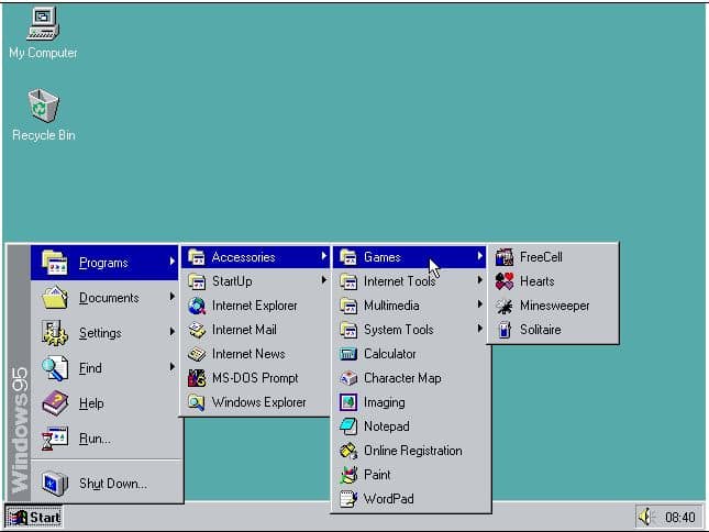 Émulation de windows 95 Émulation de windows 95