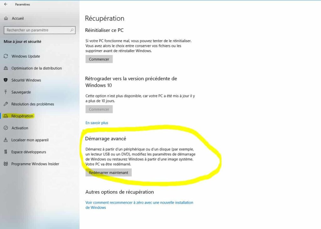 03 - demarrer en mode sans echec Windows 10 démarrer en mode sans échec Windows 10