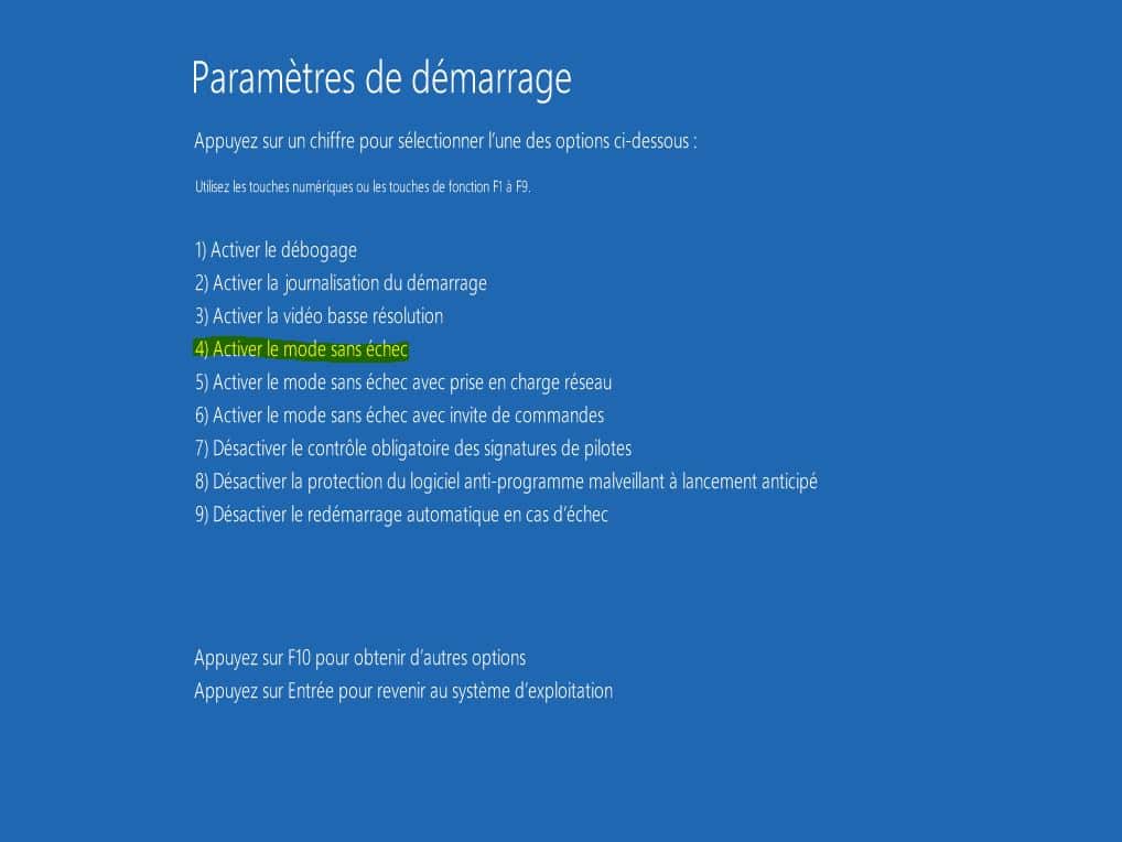 mode sans échec Windows 10 mode sans échec Windows 10