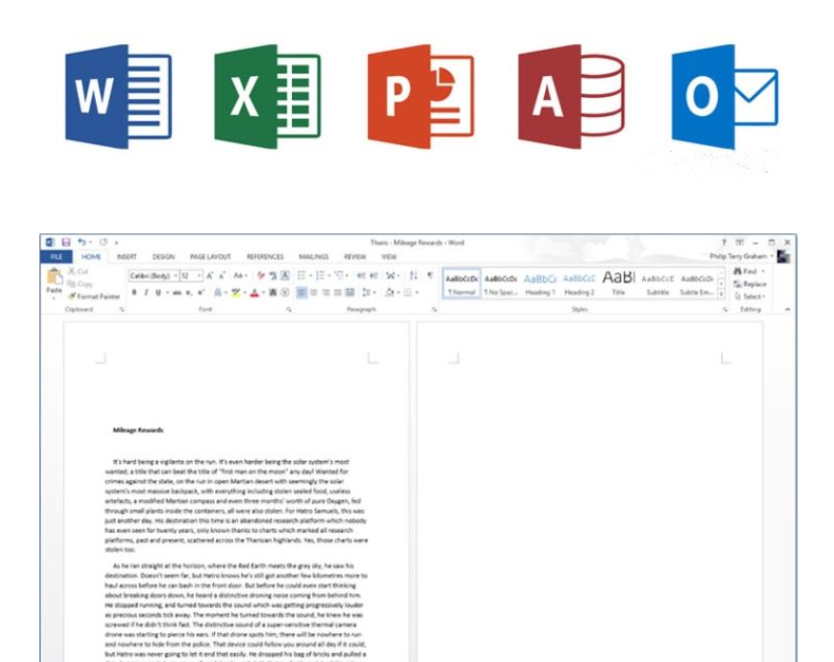 Office 2013 interface Office 2013 interface