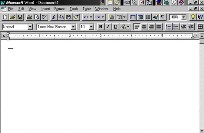 Office 95 interface Office 95 interface