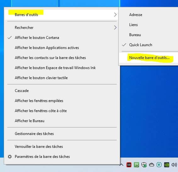 01 - Comment activer le Quick Launch dans Windows 10 activer le Quick Launch dans Windows 10