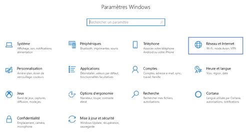 carte réseau sous Windows 10 carte réseau sous Windows 10