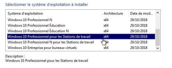 Windows 10 Professionnel pour les Stations de travail x64 Windows 10 Professionnel pour les Stations de travail x64
