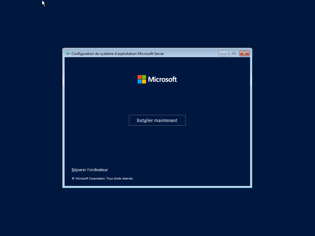 01 - installer microsoft Windows server 2022 standard iso français Installer microsoft Windows server 2022 standard