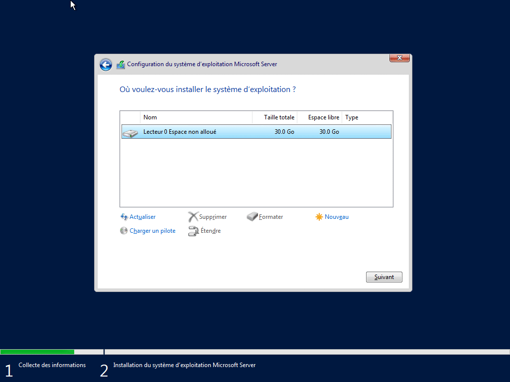 04 - Où voulez-vous installer le système d'exploitation installer le système d'exploitation