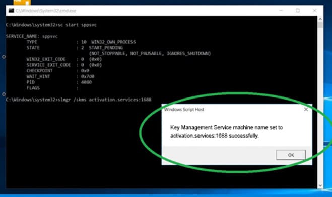 activation.services 1688 Activation Windows server 2022 avec ligne de commande