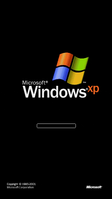 Windows Xp barre de chargement de démarrage. Windows Xp barre de chargement de démarrage.