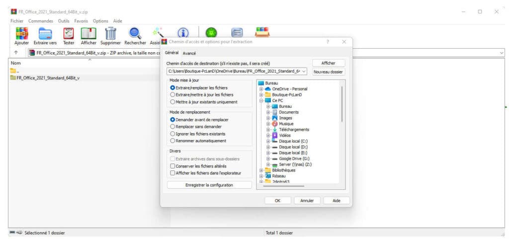 Winrar extraire vers Winrar extraire vers