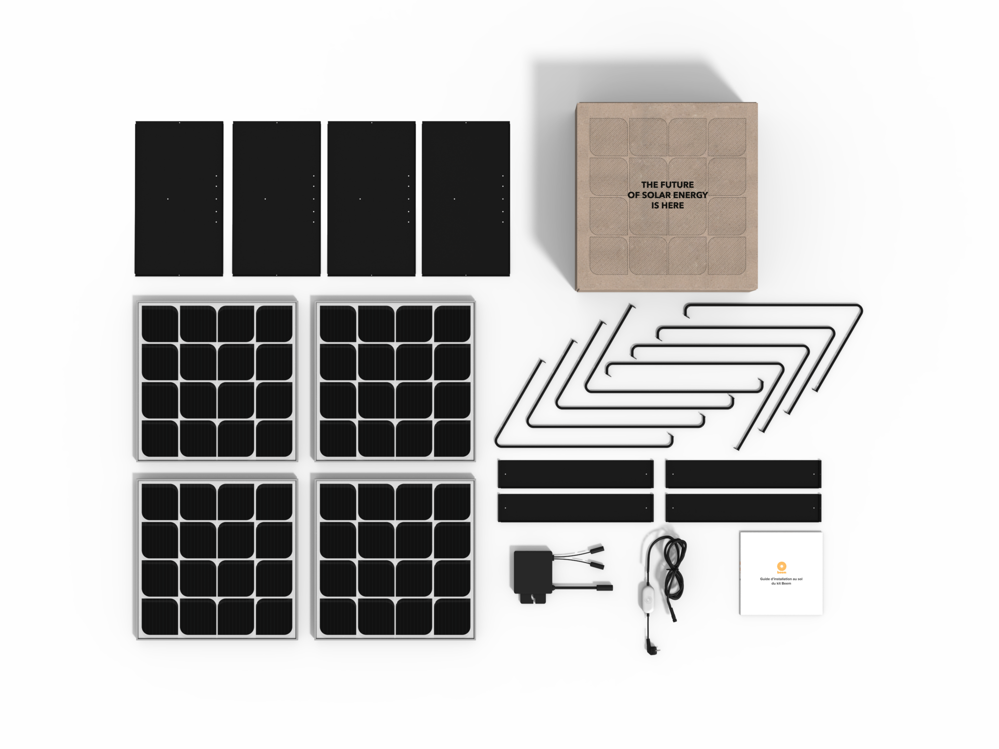 20221117_Beem_Packaging_GROUNDMOUNT Kit solaire Beem energy sol Plug-and-Play