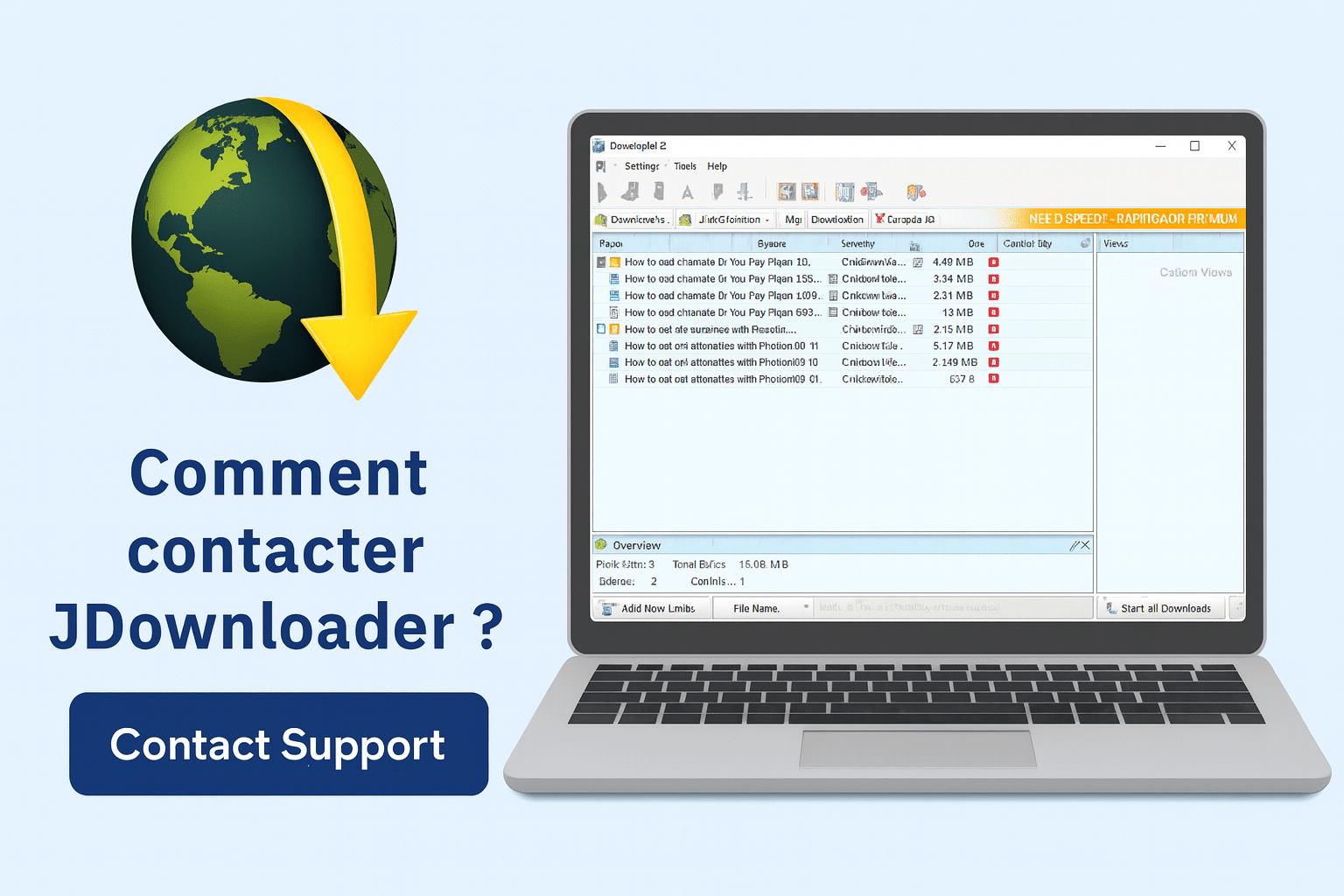 Comment contacter JDownloader Support officiel tickets et assistance