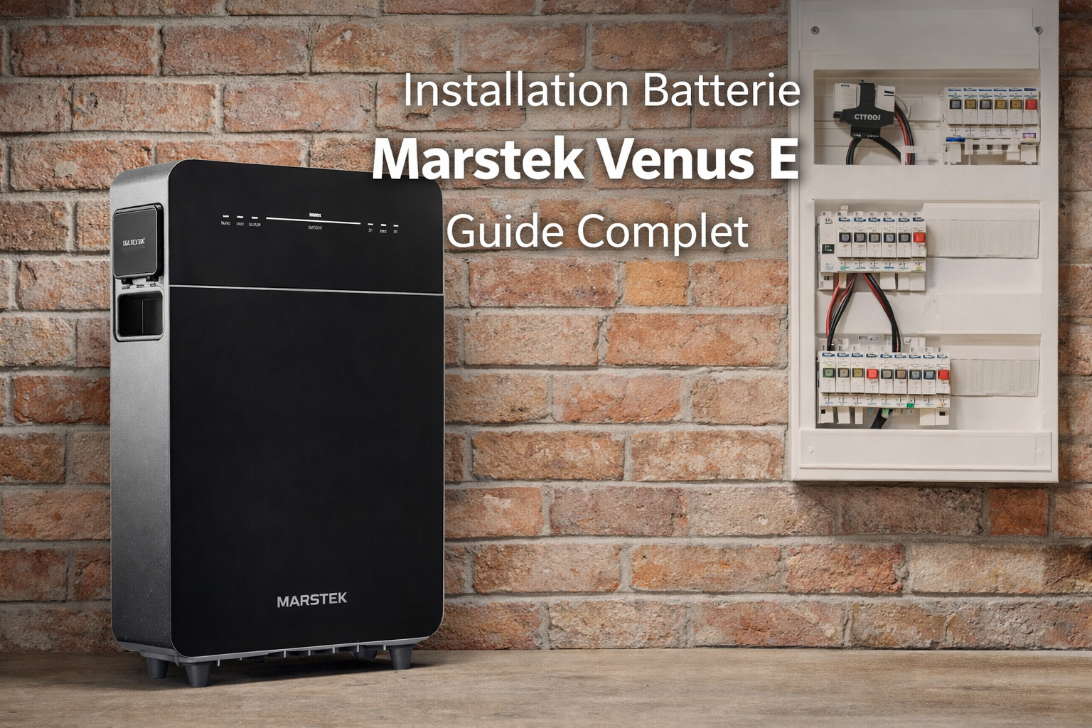 Installation batterie Marstek Venus E 5,12 kWh